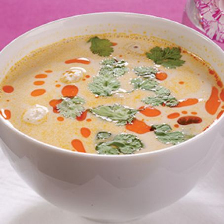 Thai Coconut Chicken Soup (Gai Tom Kha)