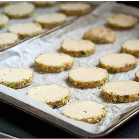 Pistachio-Cardamom Icebox Cookies