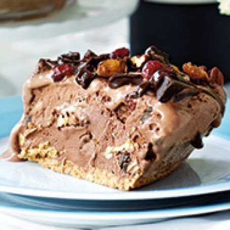 GANACHE -Pecan & Cherry Choc. Ice Cream Pie