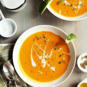 Carrot Coconut Red Curry Soup