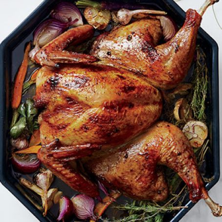 Spatchcocked Turkey with Anise and Orange