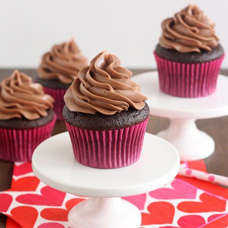 Devil's Food Cupcakes with Nutella Buttercream