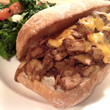 Jackfruit Philly Cheesesteak Sandwiches