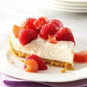 Rhubarb Berry Cheesecake Pie Recipe