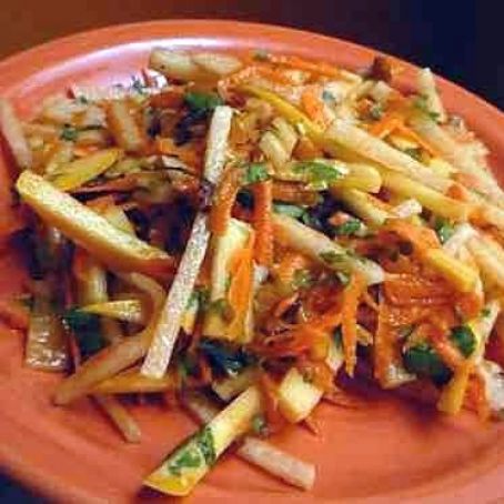 Jicama, Carrot Orange-Chipotle Slaw