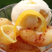 Roasted Pears and Ice Cream