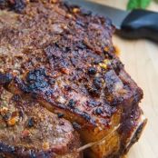 Mushroom Crusted Prime Rib Roast