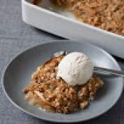 Apple Crisp with Sweet Ginger and Macadamia Nuts