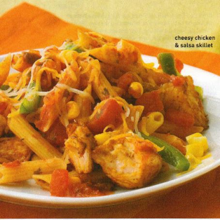 Cheesy Chicken & Salsa Skillet