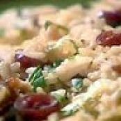 Seared Steaks with Bourbon-Thyme Pan Sauce, Rice Pilaf with Cranberries and Almonds