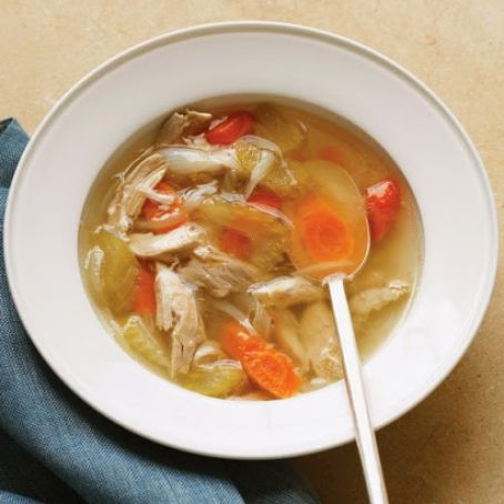Chicken Noodle Soup with Homemade Stock