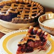 Pear-Cranberry Pie with Faux Lattice