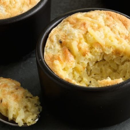 Cheddar Risotto Souffles