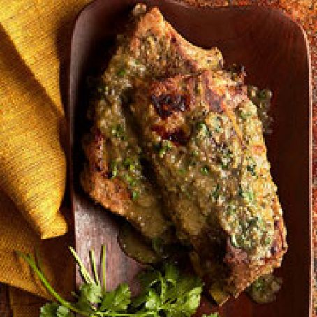 Pork Ribs in Mole Verde