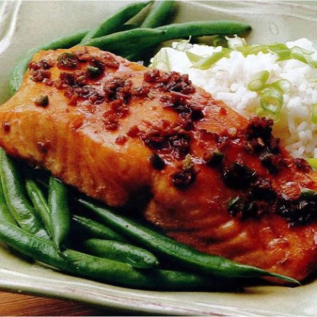 Ginger Scallion Salmon Filet