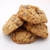 Chocolate Covered Raisin Oatmeal Cookies