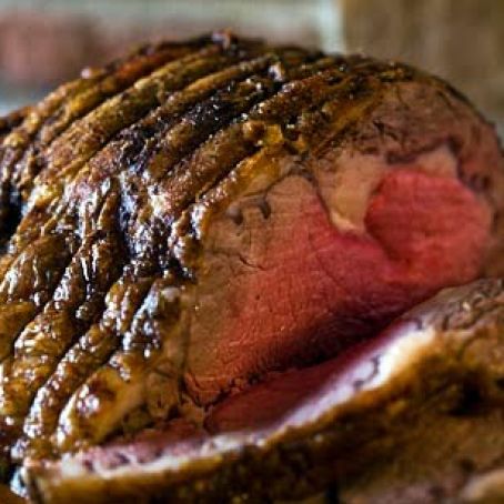 Prime Rib Roast with Mushroom Gravy