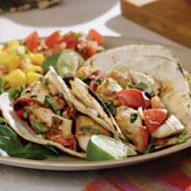 Charred Tomato & Chicken Tacos