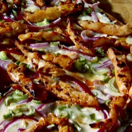 BUFFALO CHICKEN PIZZA  {sandra lee}