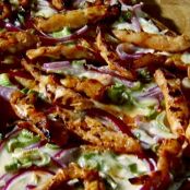 BUFFALO CHICKEN PIZZA  {sandra lee}
