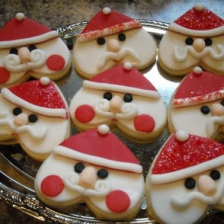 Cute Santa Cookies