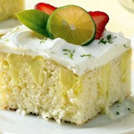 Key Lime Pie Poke Cake