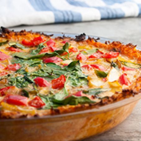 Sweet Potato Hash Brown Quiche