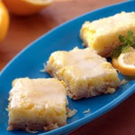 Glazed Lemon-Coconut Bars