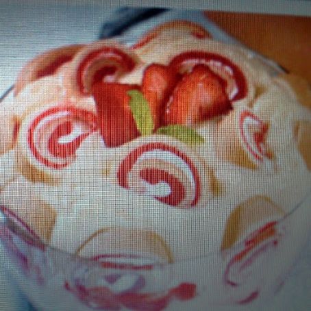 Strawberry Shortcake Roll Trifle
