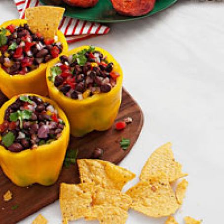 Black Bean Salsa-Stuffed Peppers