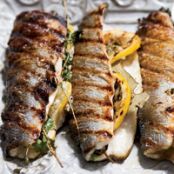 Lemon-Stuffed Grilled Branzino