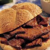 Slow Cooker Barbecue Beef Sandwiches