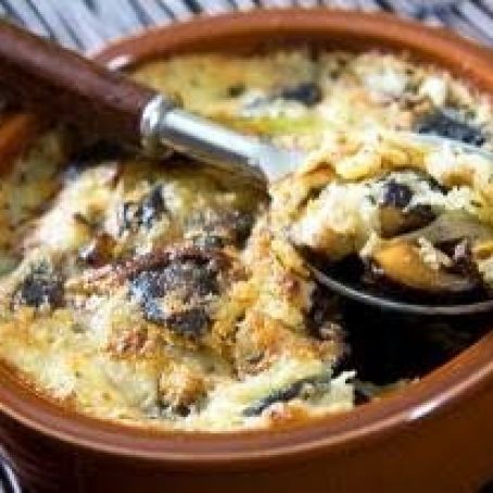 Mixed Mushroom Gratin