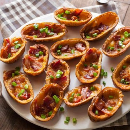 Salt-and-Vinegar Potato Skins with Bacon