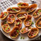 Salt-and-Vinegar Potato Skins with Bacon