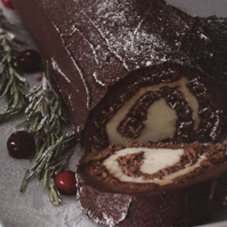 Buche De Noel (Log filled w/cream filling, no whipping cream)