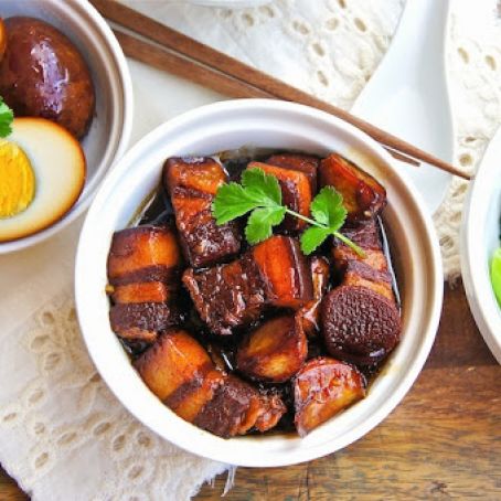 PORK - Braised Pork Belly With Soy Sauce