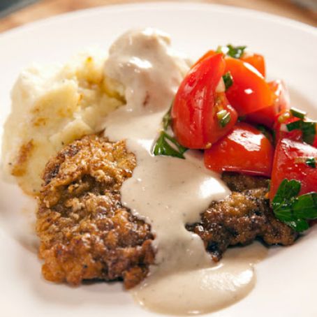 Pioneer Woman's Chicken Fried Steak with Gravy