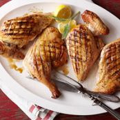 Lemon-Sage Chicken Under a Brick