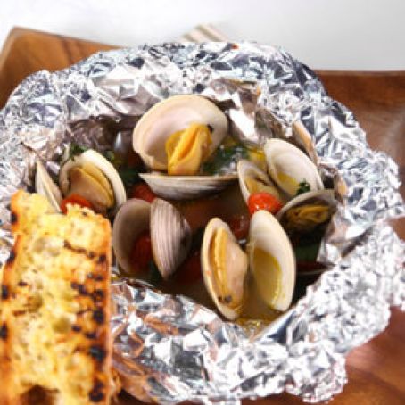 Grilled Clams with Chorizo by Michael Symon
