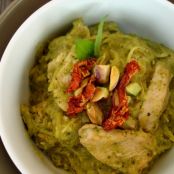 Paleo Pistachio Pesto Chicken Pasta