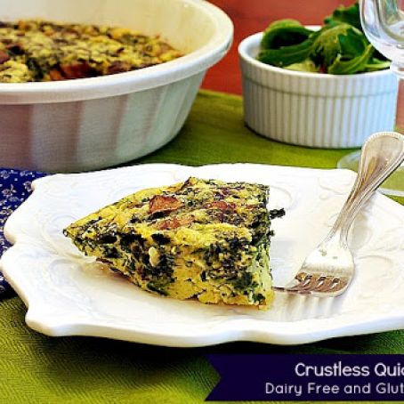 Make Ahead Crustless Quiche – Dairy Free and Gluten Free