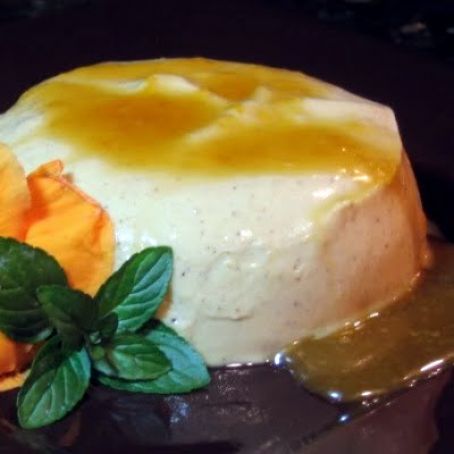 Pumpkin Panna Cotta with Orange Caramel Sauce