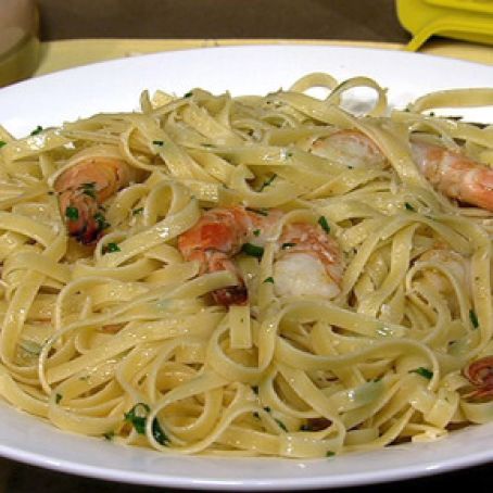 Chew:   Mario Batali's Shrimp Scampi