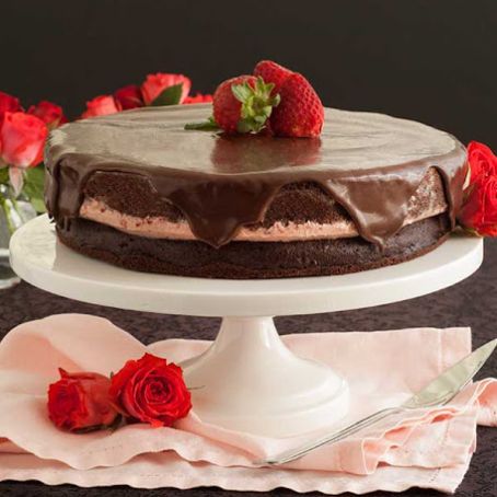 Gluten-Free Chocolate Strawberry Ice Cream Cake (DF, nut-free)