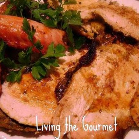 Turkey Breast Stuffed with Apricots & Cilantro