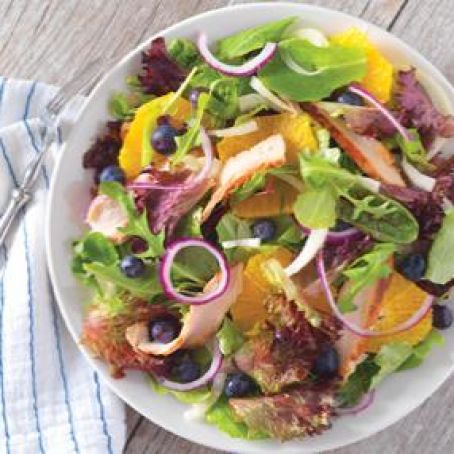 Chicken Salad with Fennel, Orange & Blueberries
