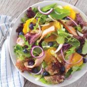 Chicken Salad with Fennel, Orange & Blueberries