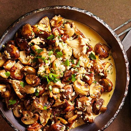 Mushroom Fricassee with Fresh Herbs