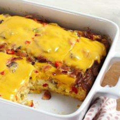 Velveeta Cheesy Bacon Brunch Casserole
